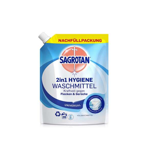 Sagrotan 2in1 Hygiene Universal Gel Zapas 20p 1L
