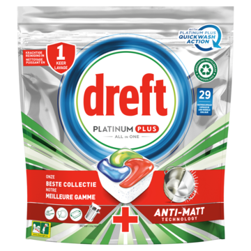 Dreft Platinum Plus All in One Tabs 29szt 450g