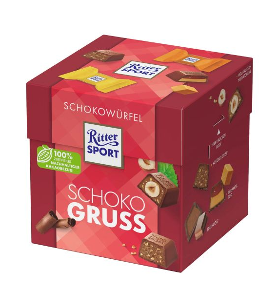 Ritter Sport Schokowurfel Schoko Gruss 24szt 192g