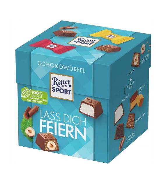 Ritter Sport Schokowurfel Lass Feiern 22szt 176g