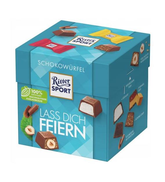 Ritter Sport Schokowurfel Lass Feiern 22szt 176g