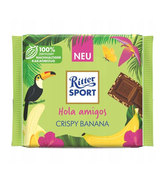Ritter Sport Hola Amigos Crispy Banana Czeko 100g
