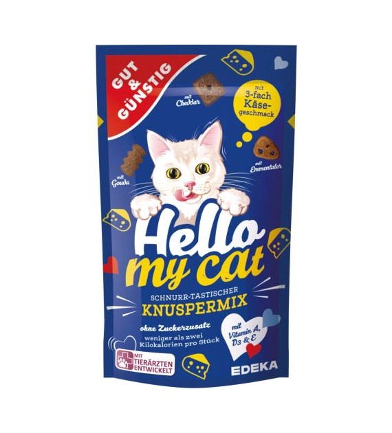 G&G Hello My Cat Knuspermix 3-fach Kase 70g
