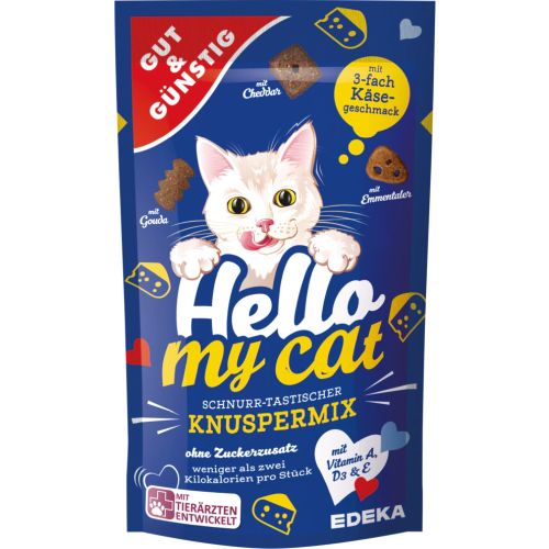 G&G Hello My Cat Knuspermix 3-fach Kase 70g