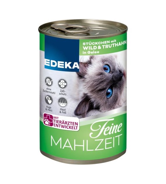 Edeka Feine Mahlzeit Wild & Truthahn dla Kota 400g