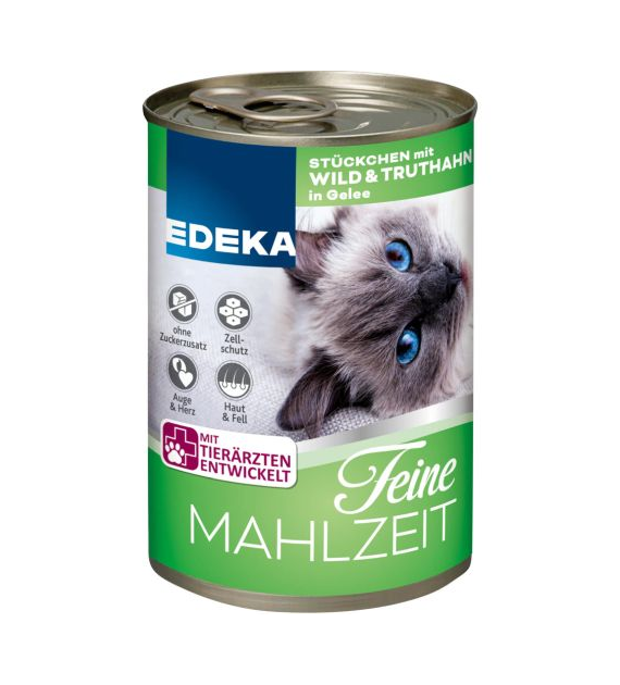 Edeka Feine Mahlzeit Wild & Truthahn dla Kota 400g