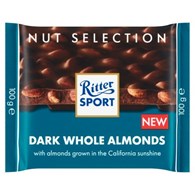 Ritter Sport Dark Whole Almonds Czeko 100g
