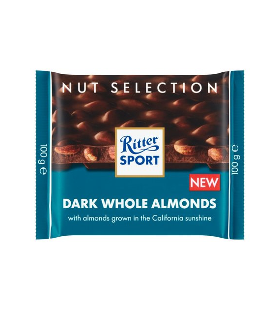 Ritter Sport Dark Whole Almonds Czekolada 100g