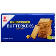 K Classic Knuspriger Butterkeks 2x200g 400g