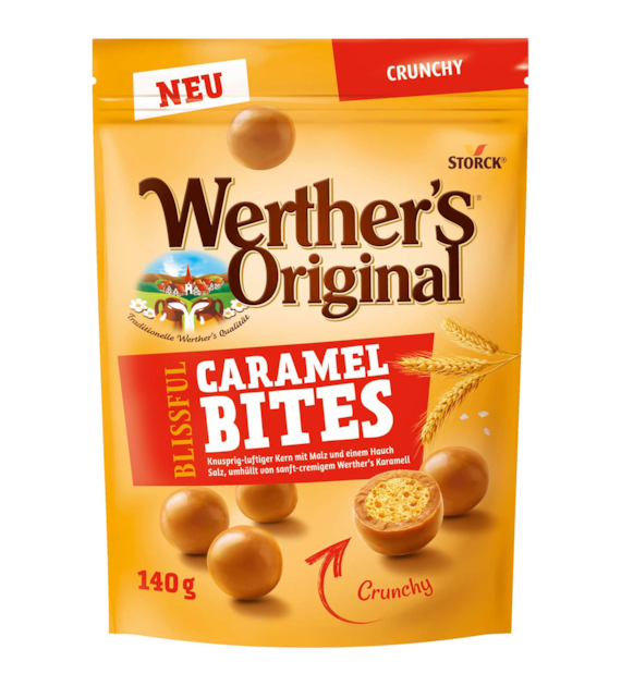 Werther's Original Caramel Bites Crunchy 140g