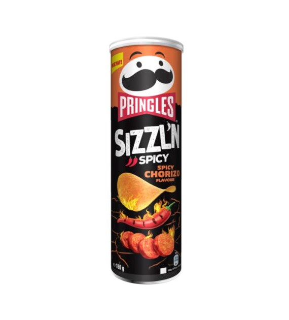 Pringles Sizzl'n Spicy Spicy Chorizo 180g