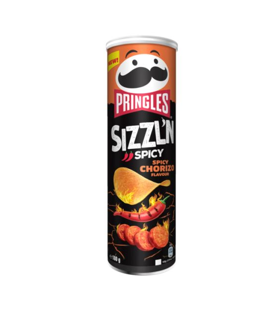Pringles Sizzl'n Spicy Spicy Chorizo 180g