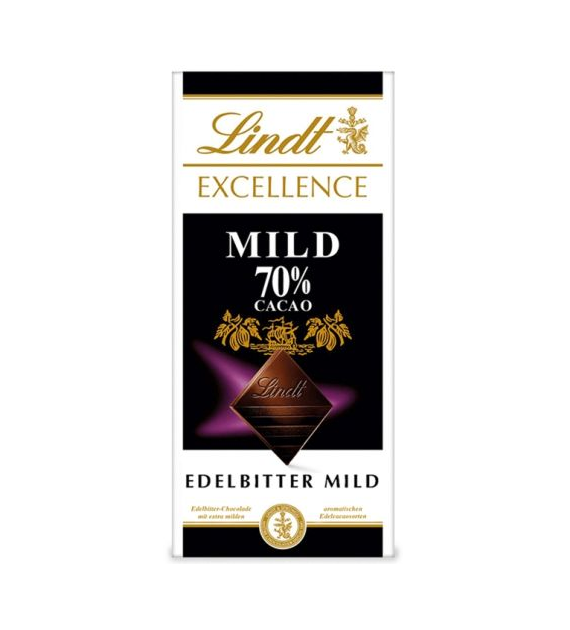 Lindt Mild 70% Edelbitter Czekolada 100g