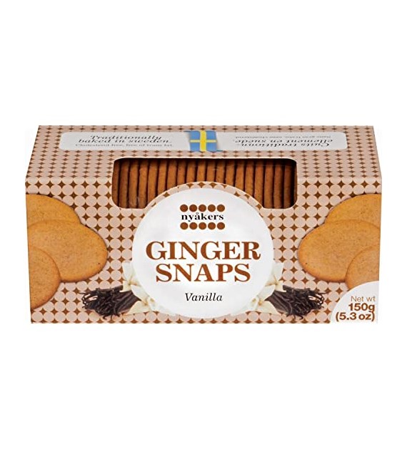 Nyakers Ginger Snaps Vanilla Ciastka 150g