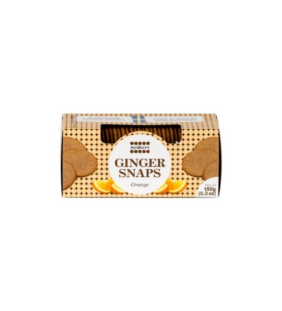 Nyakers Ginger Snaps Orange Ciastka 150g