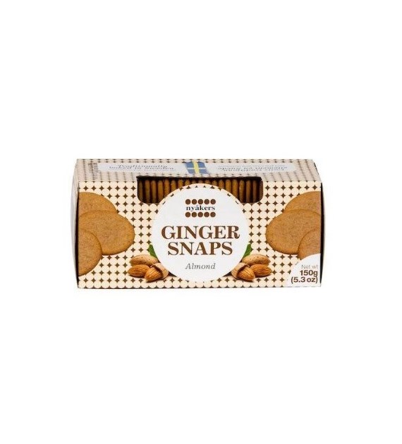 Nyakers Ginger Snaps Almond Ciastka 150g
