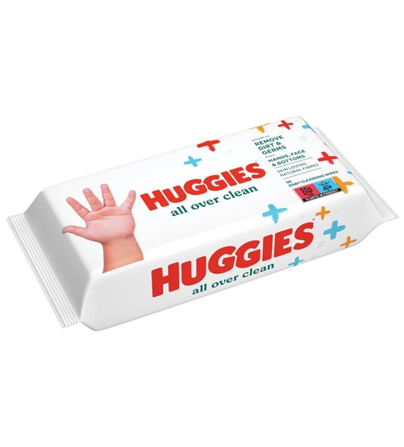 Huggies All Over Clean Chusteczki Nawilżane 56szt