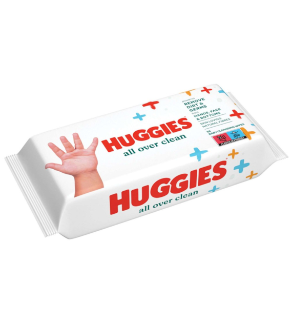 Huggies All Over Clean Chusteczki Nawilżane 56szt