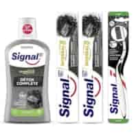 Signal Set 2xPasta 75ml Szczotecz 1szt Płyn 500ml