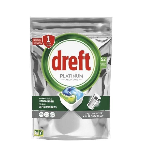 Dreft Platinum All in One Tabs 52szt 775g