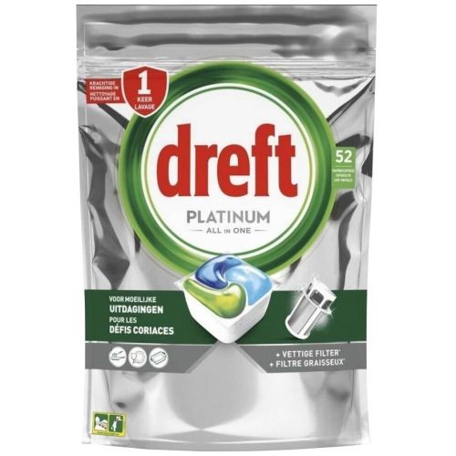 Dreft Platinum All in One Tabs 52szt 775g