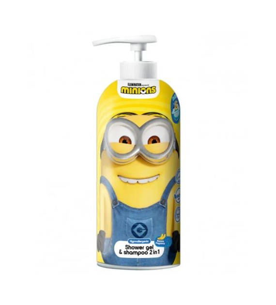 Minions Shower Gel & Shampoo 2in1 z Pompką 1L