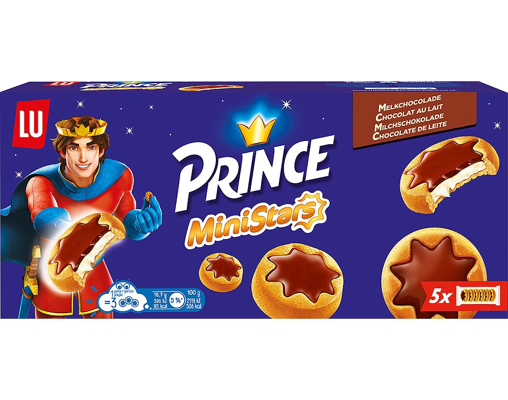 LU Prince MiniStars Melk Chocolate Ciastka 187g
