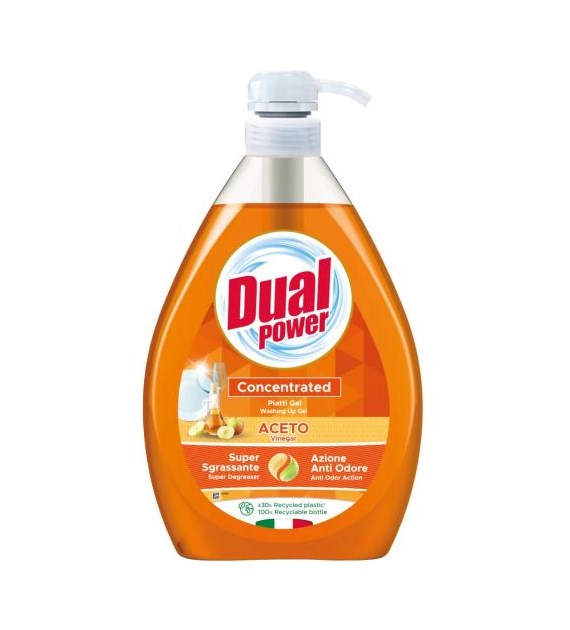 Dual Power Piatti Gel Aceto do Naczyń 1L