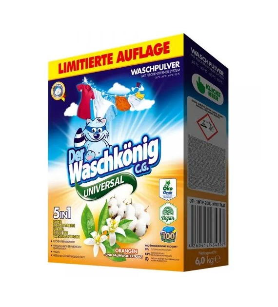 Waschkonig Universal Orangen Proszek 100p 6kg