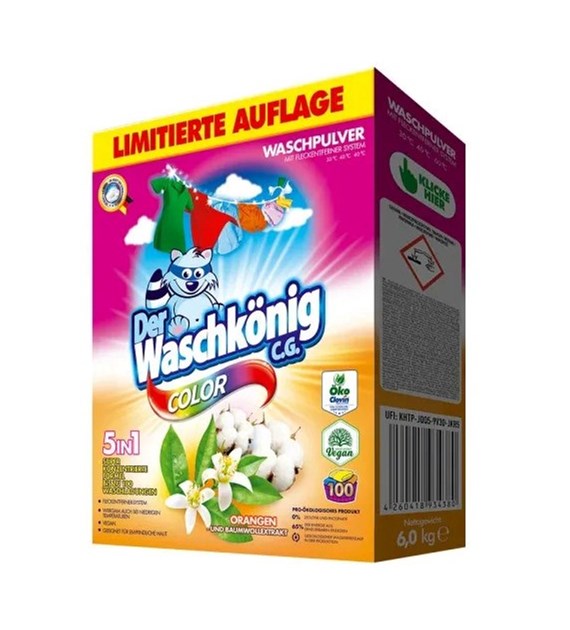Waschkonig Color Orangen Proszek 100p 6kg