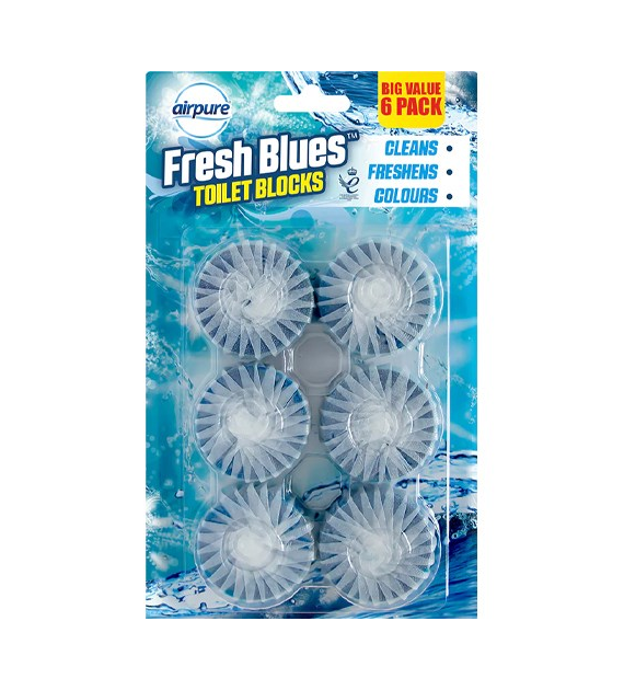 Airpure Fresh Blues Tabletki Do WC 6x50g