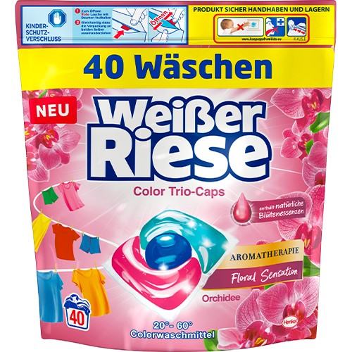 Weißer Riese Trio-Caps Color Orchidee 40p 480g