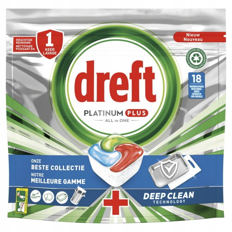 Dreft Platinum Plus 18szt 279g