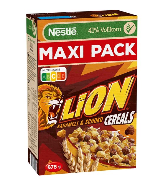 Nestle Lion Karamell & Schoko Płatki 675g