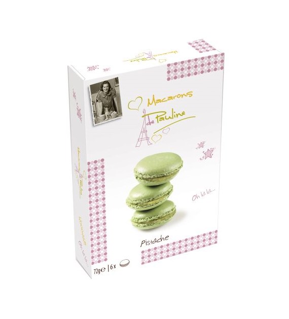 Macarons de Pauline Pistache 6szt 72g