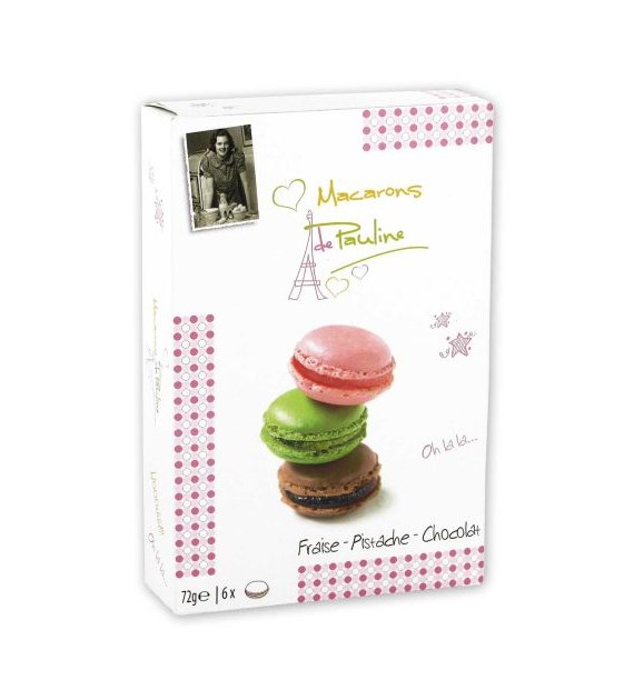 Macarons de Pauline Mix 6szt 72g
