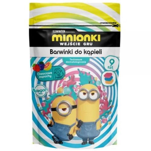 Minionki Barwinki do Kąpieli 9szt 144g