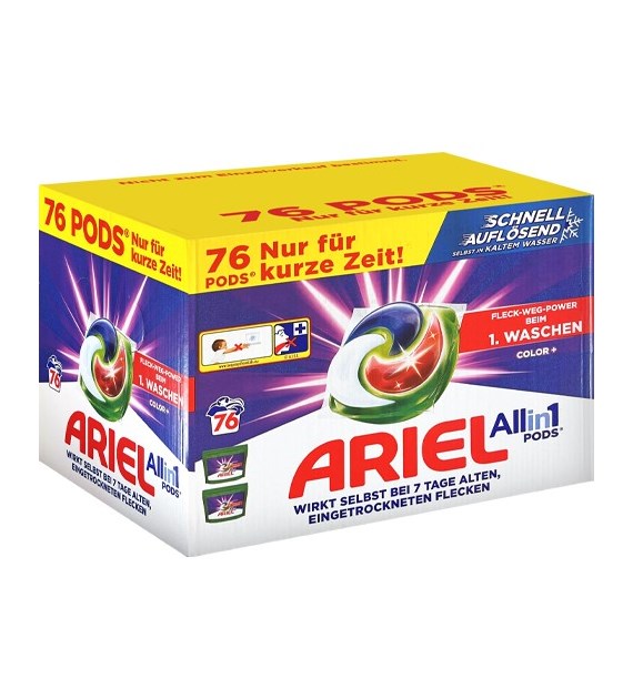Ariel All in 1 Pods Color+ 76p 1,5kg