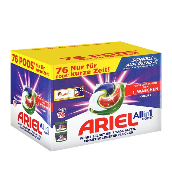 Ariel All in 1 Pods Color+ 76p 1,5kg
