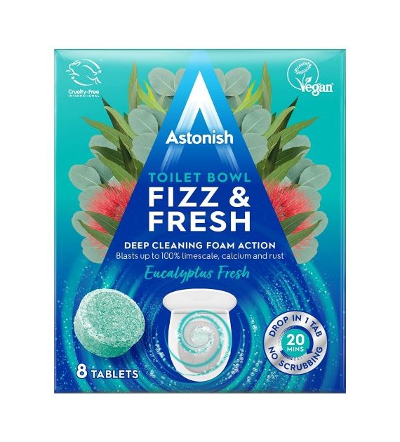 Astonish Fizz Fresh Eucalyptus Fresh WC Tabs 8szt