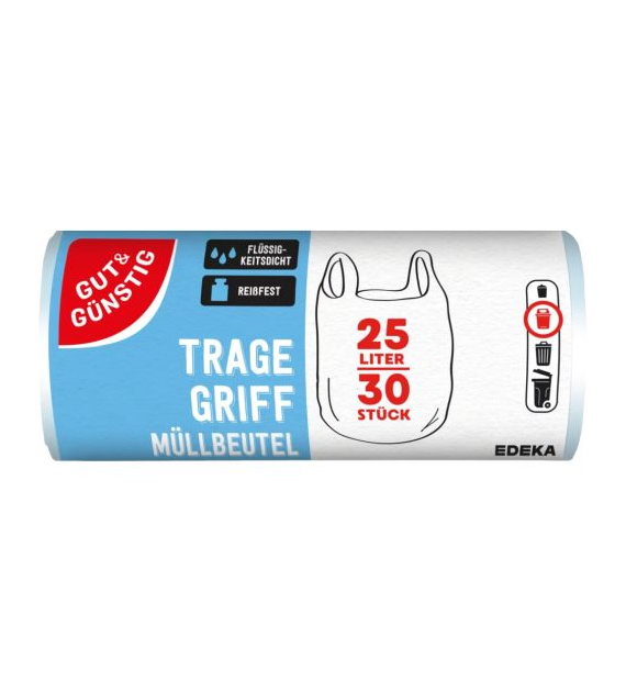 G&G Tragegriff Mullbeutel Worki z Uszami 25L 30szt