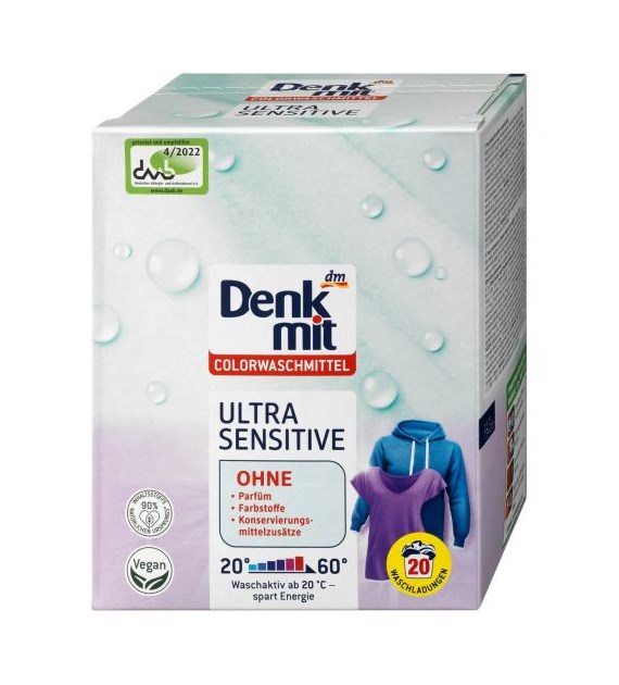 Denkmit Ultra Sensitive Color Proszek 20p 1,3kg