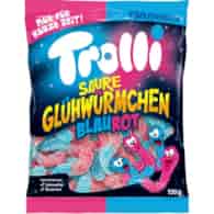 Trolli Saure Glühwürmchen Blaurot 150g