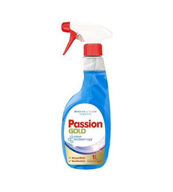 Passion Gold Glasreiniger Niebieski Spr 1L