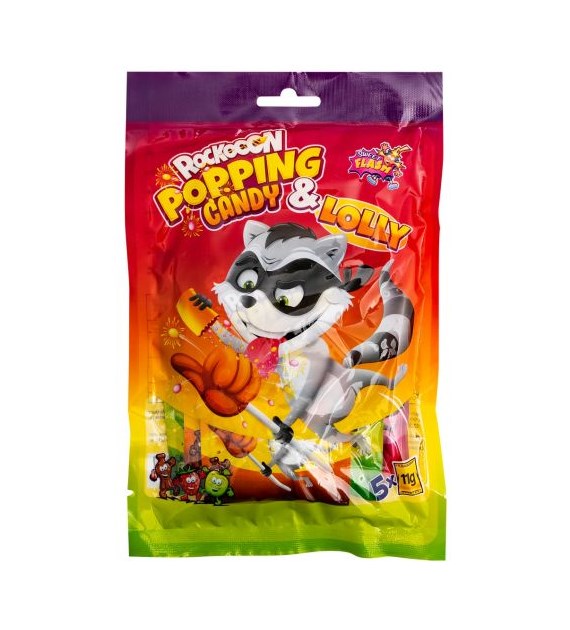 Rockooon Popping Candy & Lolly 5szt 55g