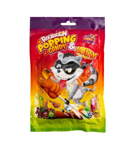 Rockooon Popping Candy & Lolly 5szt 55g
