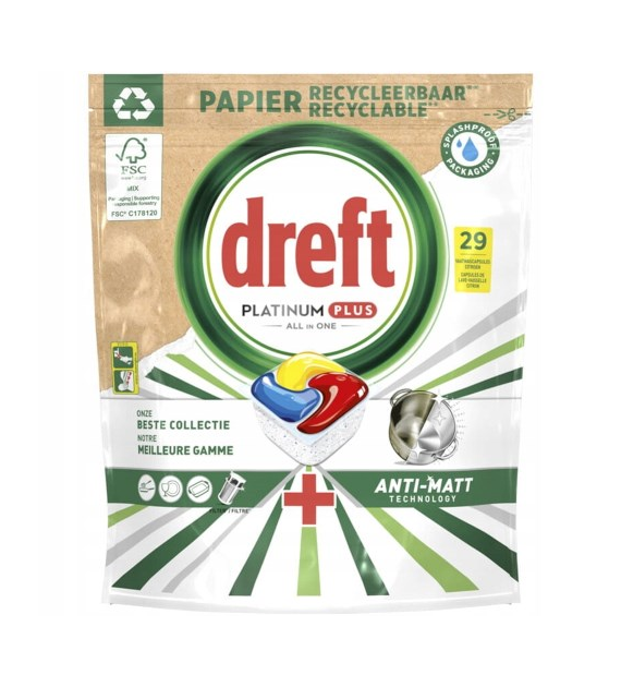 Dreft Platinum Plus Citron 29szt 450g