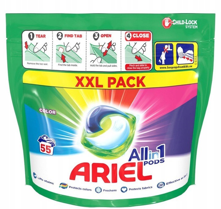 Ariel All in 1 Pods Color 55p 1,3kg