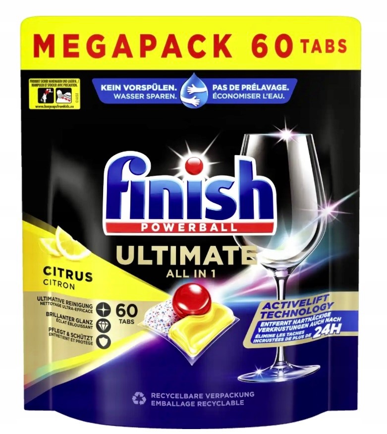 Finish Ultimate All in 1 Citrus 60szt 774g