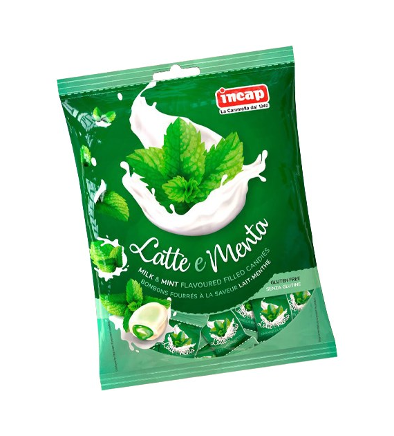 Incap Latte e Menta Cukierki 200g